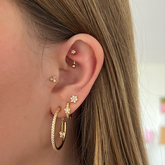 créoles strass papillons Klose jewelry