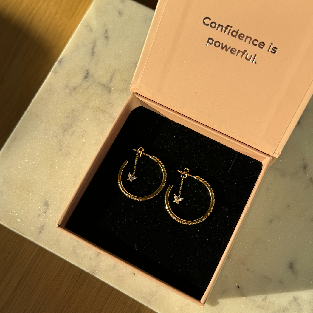 créoles strass papillons Klose jewelry