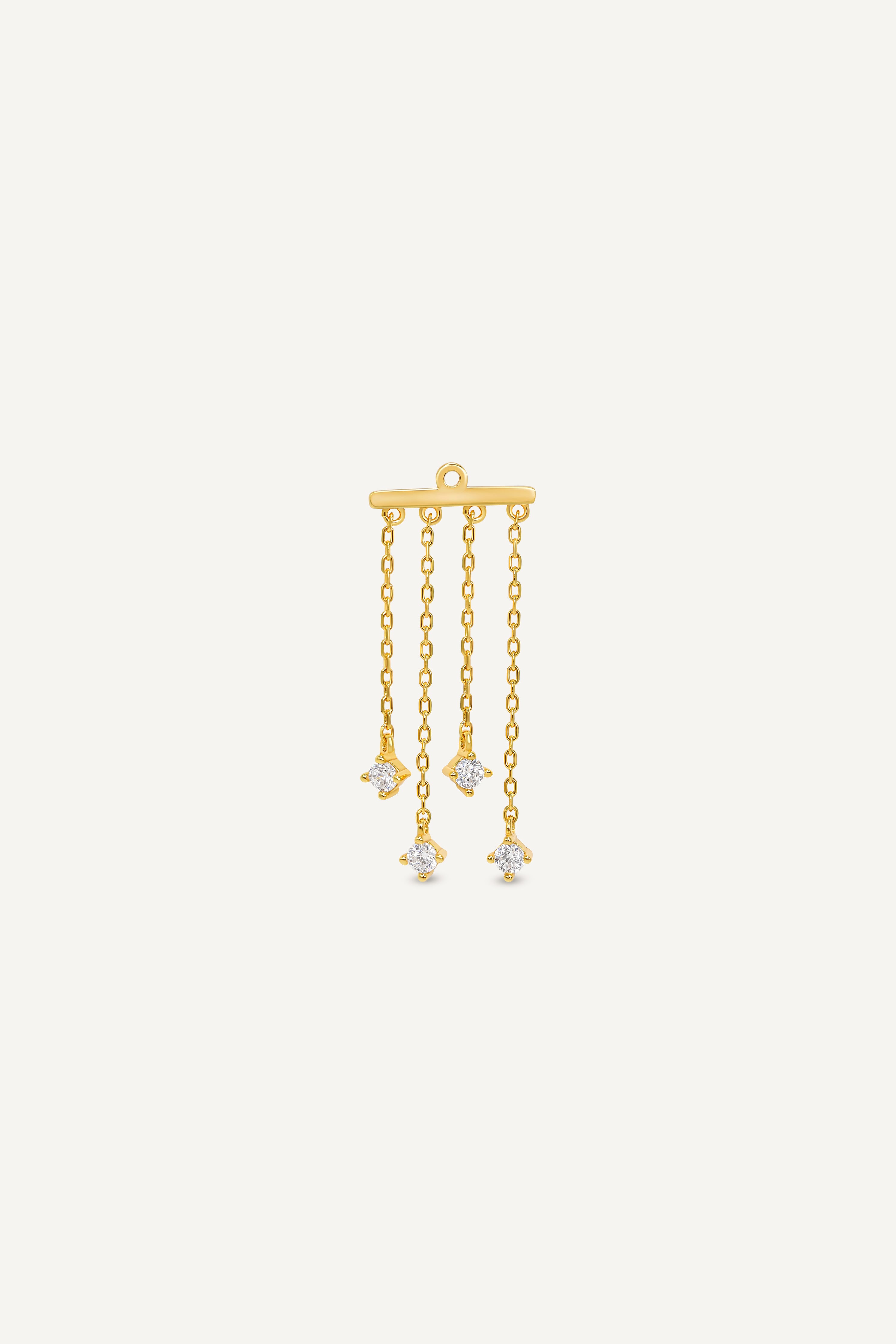 accessoire d'oreille tendance chaine tombantes Klose Jewelry