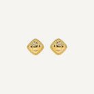 Boucles gaïa dorées acier inoxydable