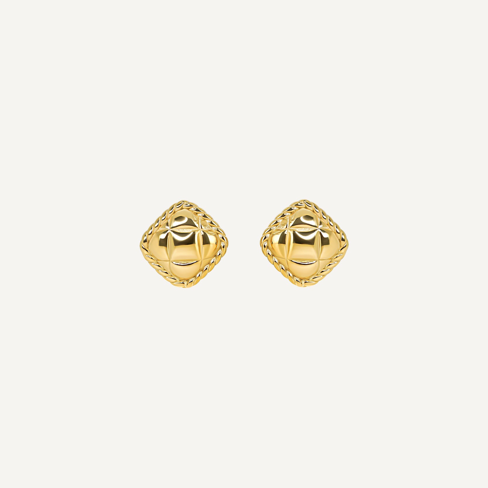 Boucles gaïa dorées acier inoxydable