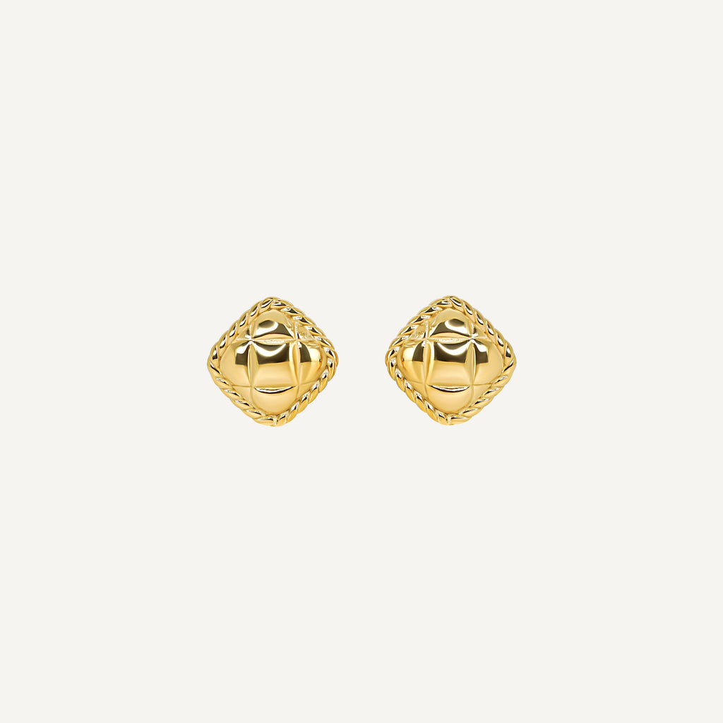 Boucles gaïa dorées acier inoxydable