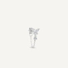 Boucle d'oreille pendante papillon