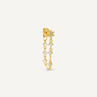 Boucle d'oreille pendante dorée