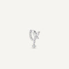 boucle d'oreille pendante papillon 