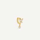 boucle d'oreille pendante papillon 