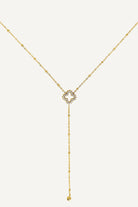 collier trèfle long en Y