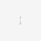 Piercing étoile rook argent