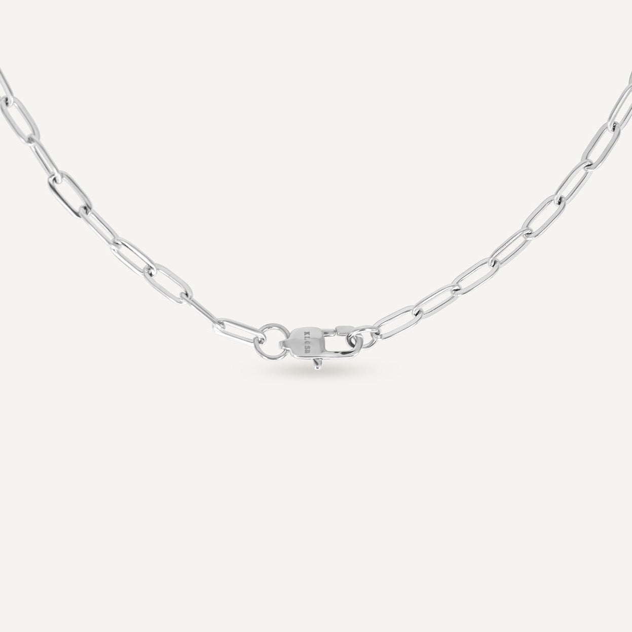 Collier fermeture devant acier inoxydable