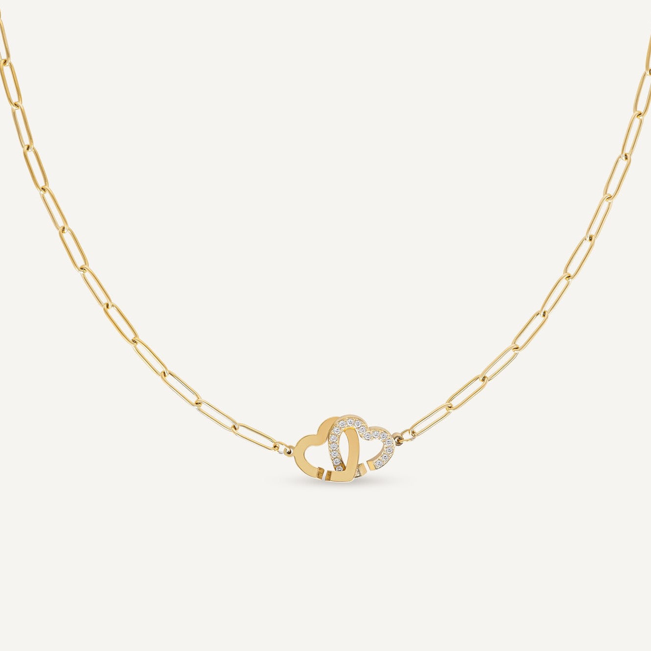 collier cadenas coeur