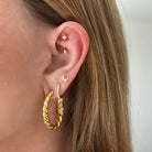piercing rook petite étoile brillant
